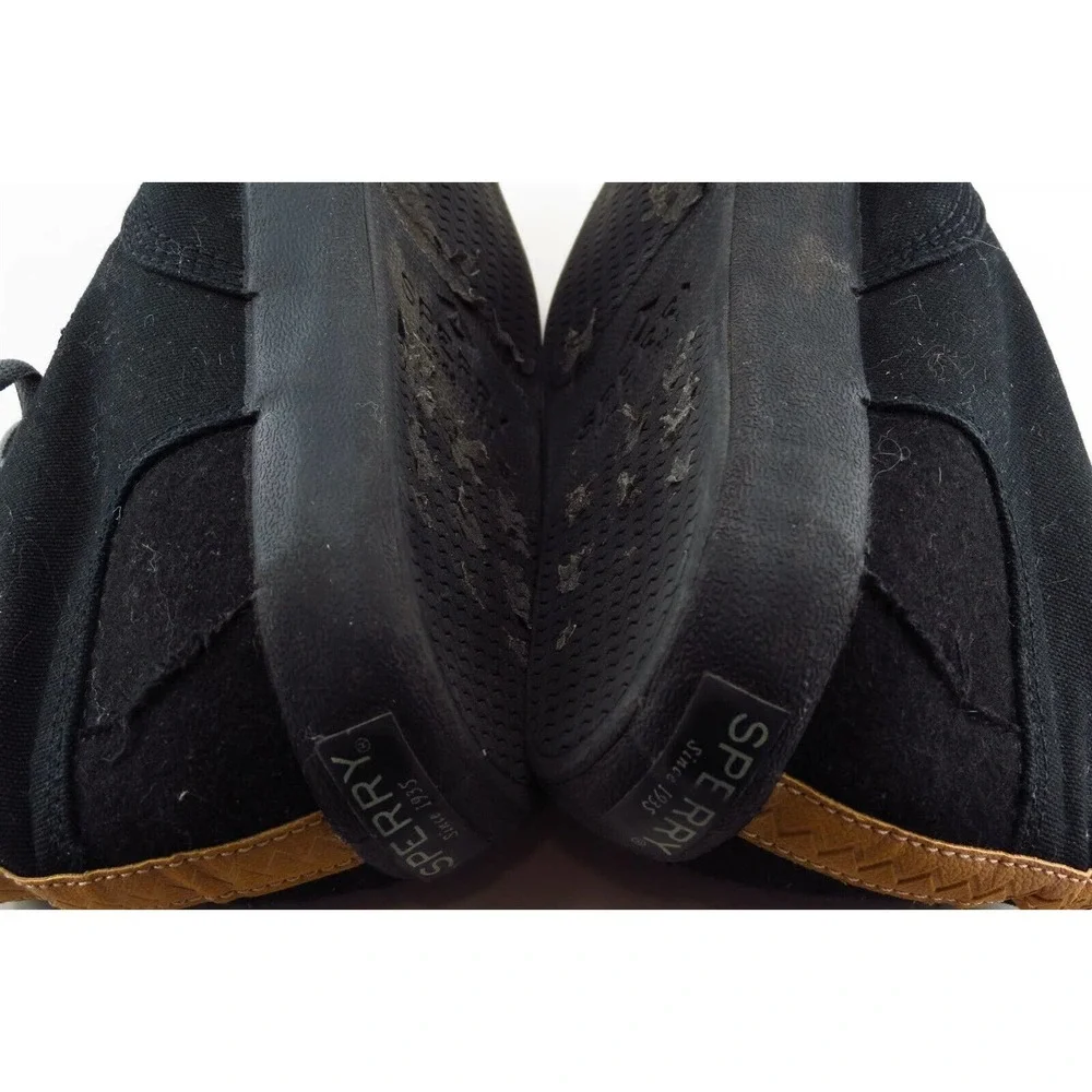Sperry Top-Sider Boys‎ Shoes Size 3.5 M Black Fabric Sneaker